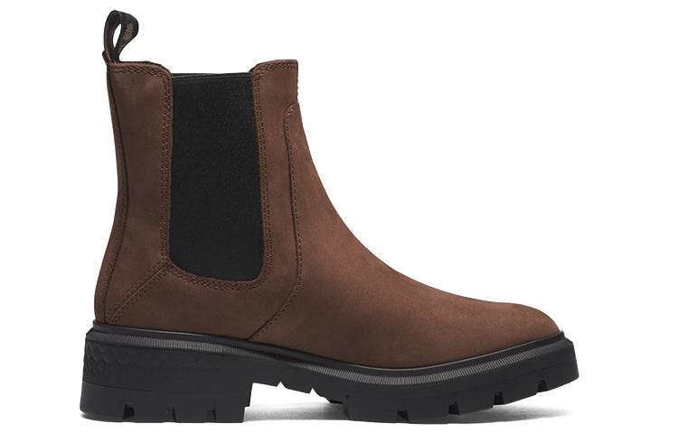 (WMNS) Timberland Cortina Valley Chelsea Boots 'Dark BrownFull Grain' A5T92V13