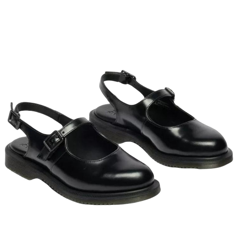 (WMNS) Dr. Martens Madaline Mary Jane Smooth Leather Sling Back 'Black' 42132001