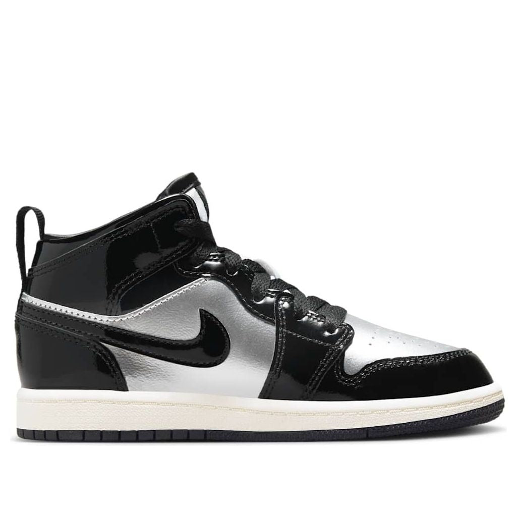 (PS) Air Jordan 1 Mid SE 'Black Metallic Silver Gold' FZ3937-001