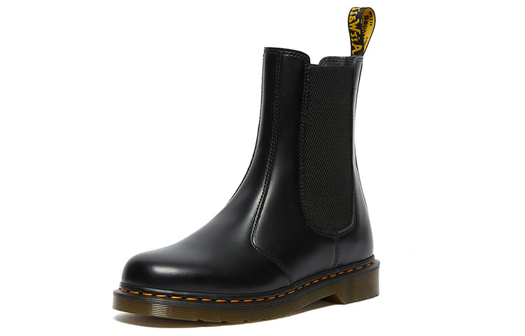 (WMNS) Dr. Martens 2976 Hi Smooth Leather Chelsea Boots 'Black' 26964001