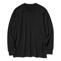 UNIQLO HEATTECH Crew Neck 3/4 Sleeve T-Shirt 'Black' 461003-09