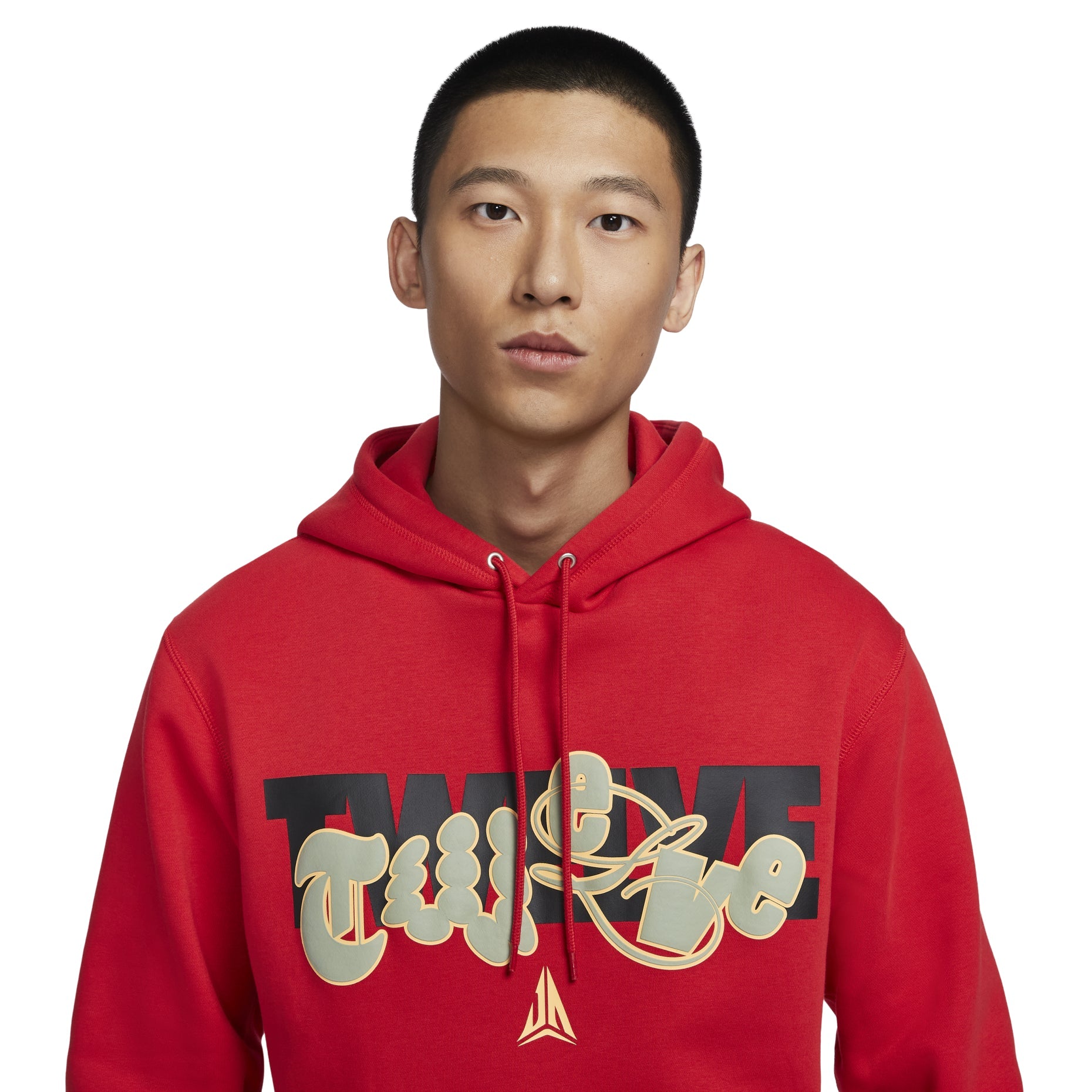 Nike Ja Club Fleece Basketball Hoodie Asia Sizing 'University Red Gold' FZ1039-657