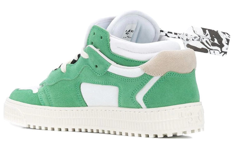 Off-White Court Low Sneakers White/Green OMIA151E20LEA0015537