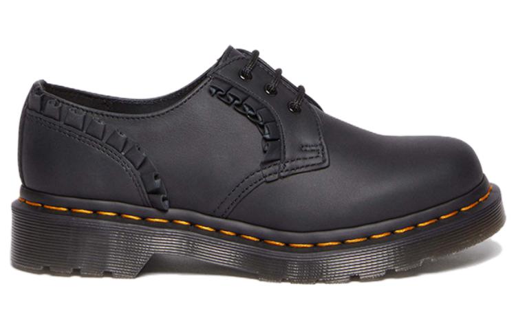 (WMNS) Dr. Martens 1461 Frill Nappa Leather Oxford Shoes 'Black' 30696001