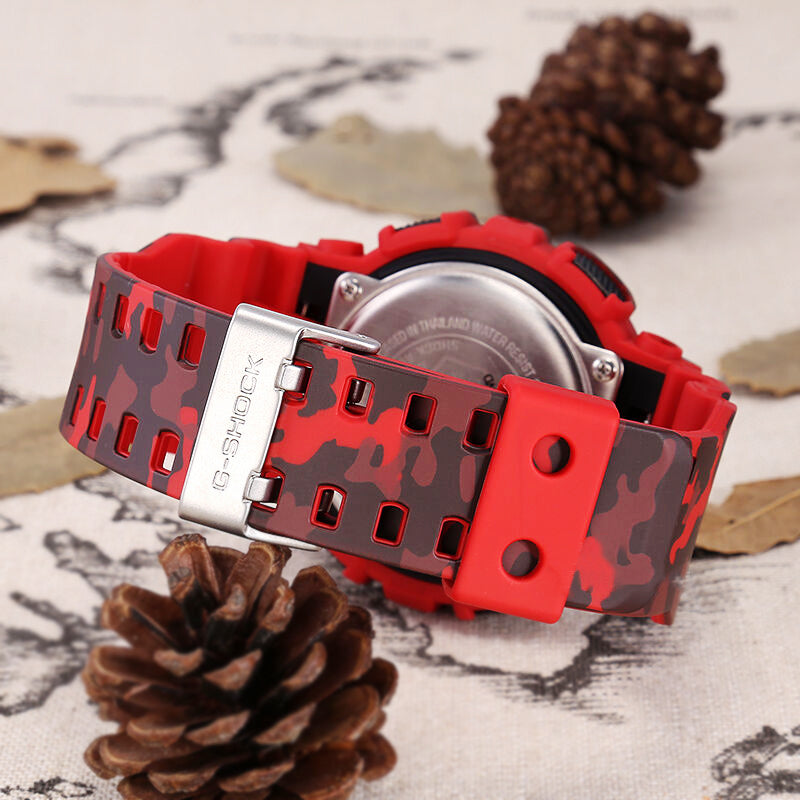 CASIO G-Shock Analog-Digital 'Red' GA-100CM-4A