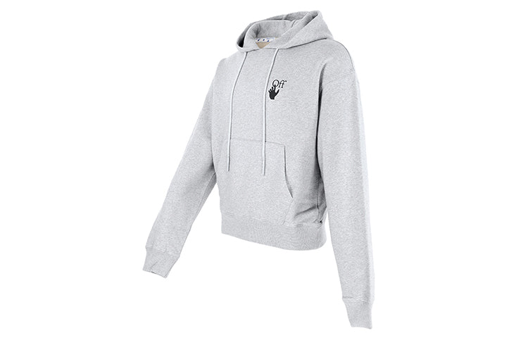 Men's Off-White FW21 Arrow Printing Pullover Gray OMBB037F21FLE0050810