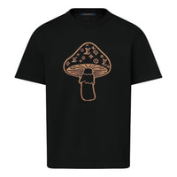 LOUIS VUITTON Short-Sleeved Intarsia Crewneck T-shirt 'Intarsia Mushroom' 1AJBUX