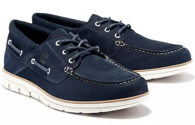 Timberland Bradstreet 3-Eye Boat Shoes 'Navy' A1HCX019