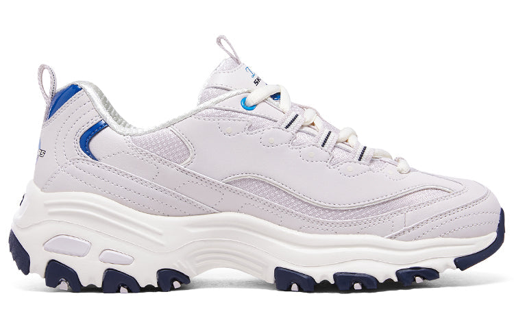 (WMNS) Skechers D'lites 1.0 Sneakers 'Purple White Blue' 896262-LAV