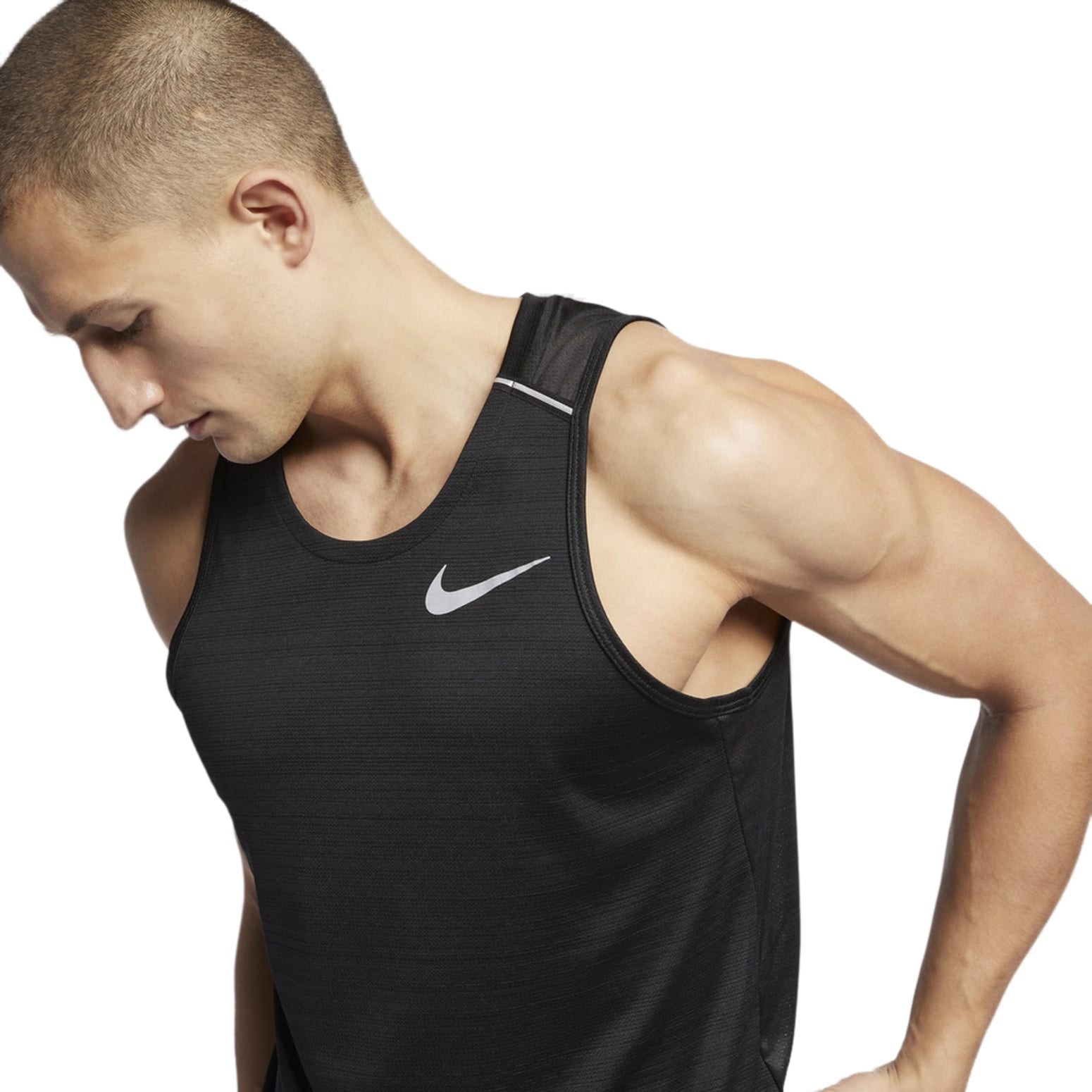 Nike Dri-Fit Casual Sports Vest Asia Sizing 'Black' AJ7563-010