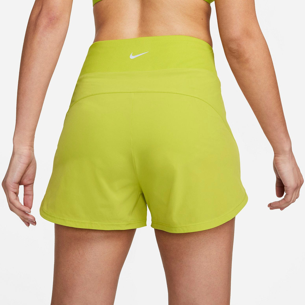 (WMNS) Nike Bliss Dri-FIT Fitness High-Waisted Brief-Lined Shorts 'Green' DX6019-308