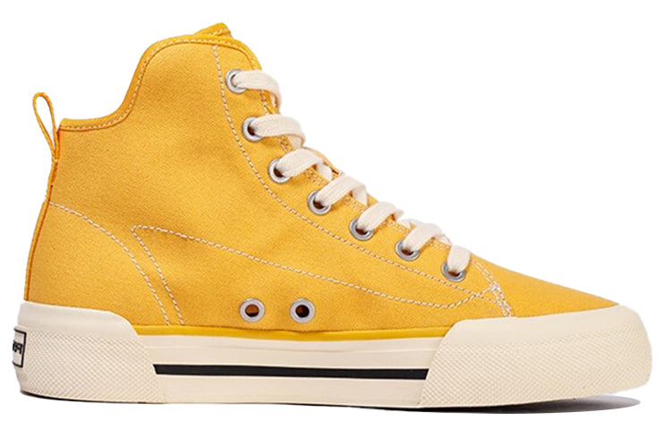(WMNS) ANTA High Top Canvas Shoes 'Yellow Beige' 122118665-3