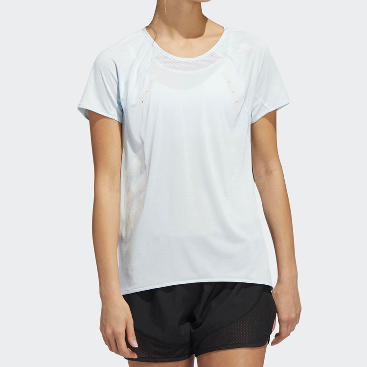 (WMNS) adidas Heat.rdy Tee Running Sports Short Sleeve White FK0736