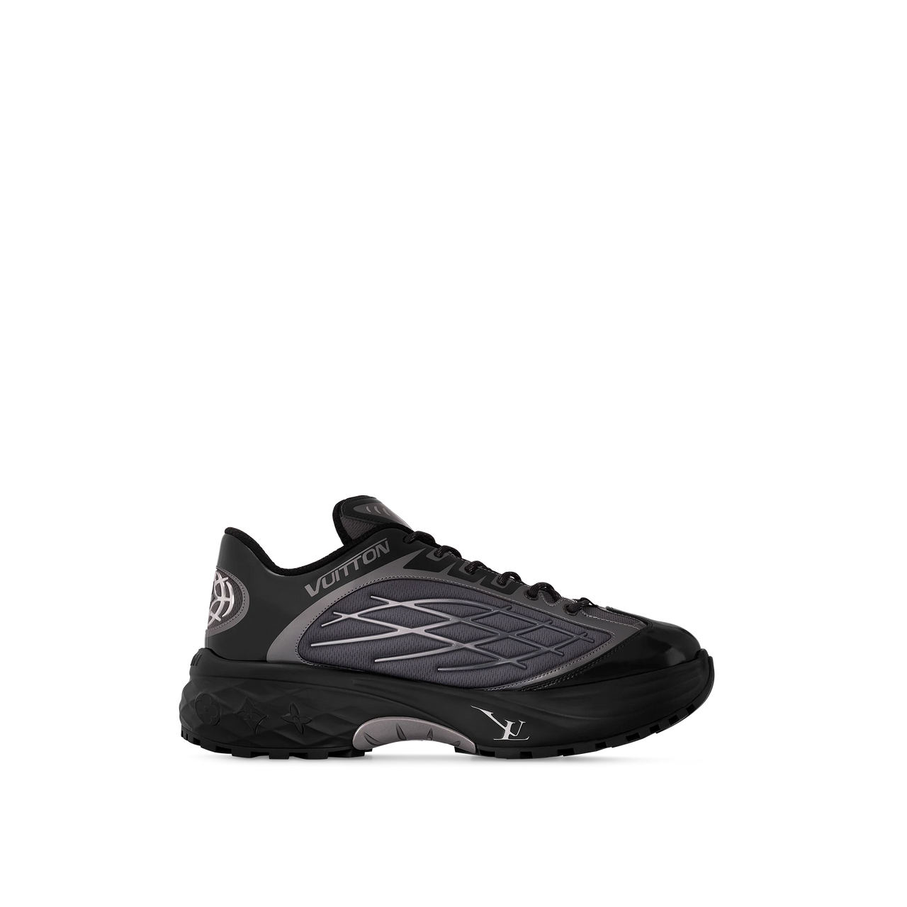 LOUIS VUITTON LV Discovery Lace Up Sneakers 'Black' 1ABZ2W