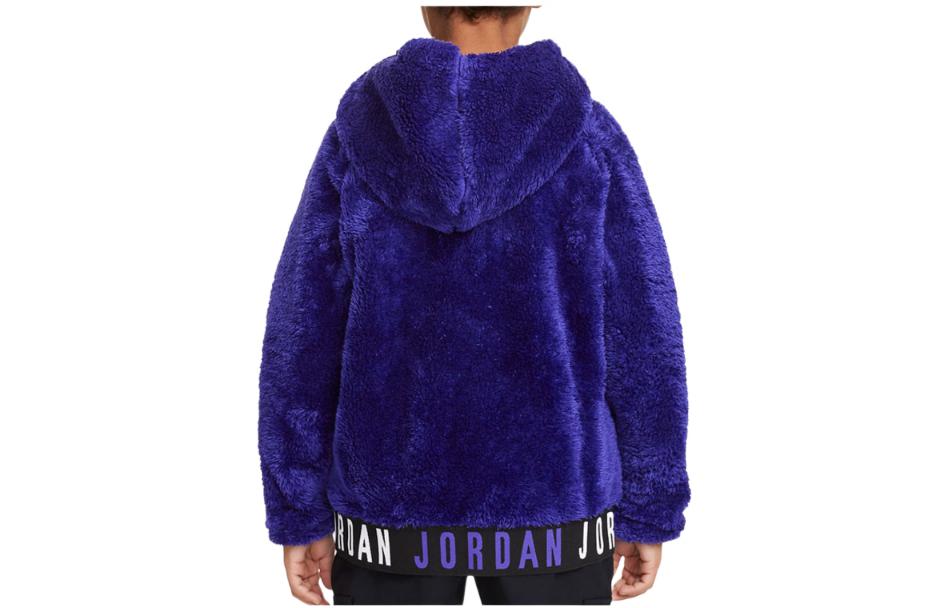 (GS) Air Jordan Jumpman Fur Jacket 'Purple Blue' HA5337-400