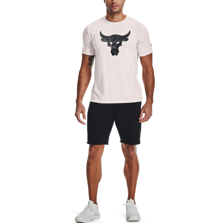 Under Armour Project Rock Brahma Bull Short Sleeve T-shirt 'Beige Black' 1361733-112