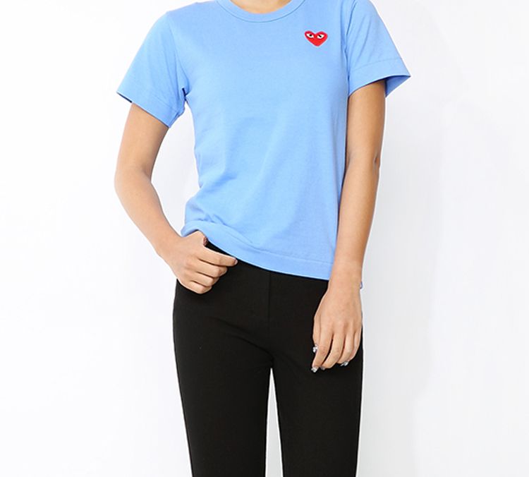 (WMNS) COMME des GARCONS PLAY FW25 T-Shirt 'Blue' AZ-T211-051-1