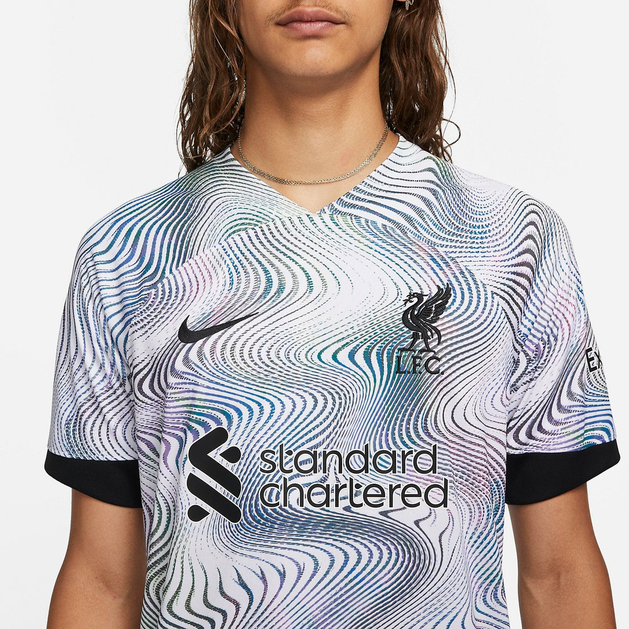 Nike Liverpool FC 2022/23 Stadium Away Dri-FIT Soccer Jersey 'White Black' DN2715-101