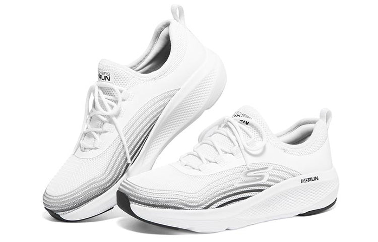 (WMNS) Skechers Go Run Elevate 'White Black' 128329-WBK