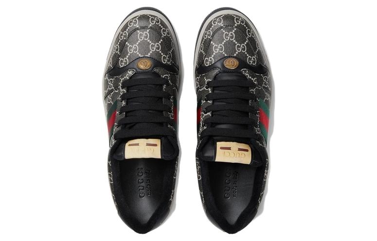 GUCCI Screener sneaker GG Supreme canvas 'Black Grey' 763525-FACMI-8444