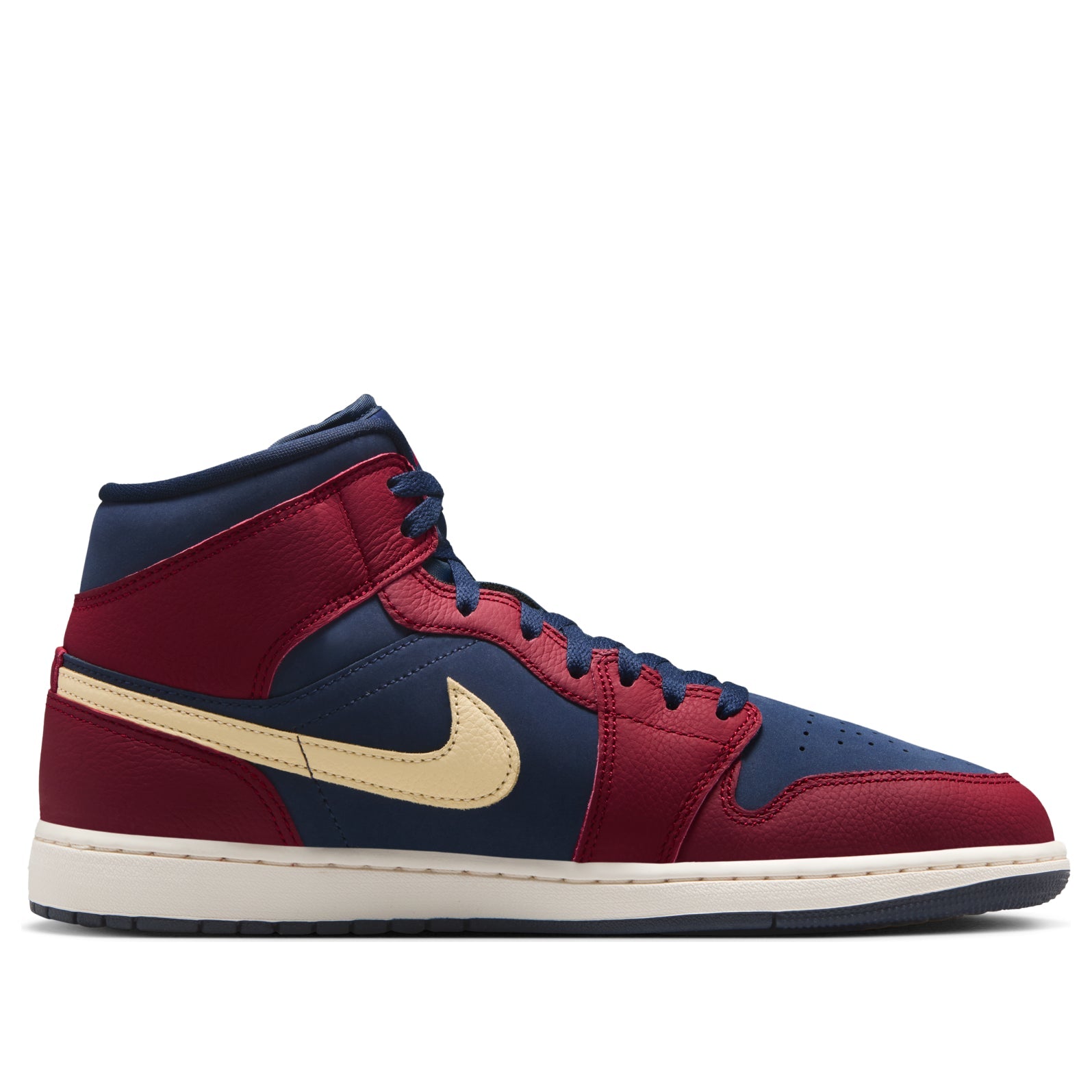 Air Jordan 1 Mid 'Team Red Obsidian' IO7449-600