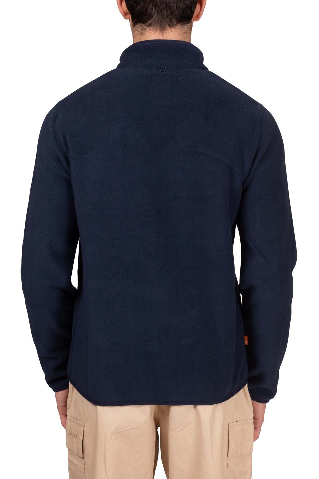 Timberland Fleece Logo Sweatshirt with Pockets 'Navy' A69KN-433