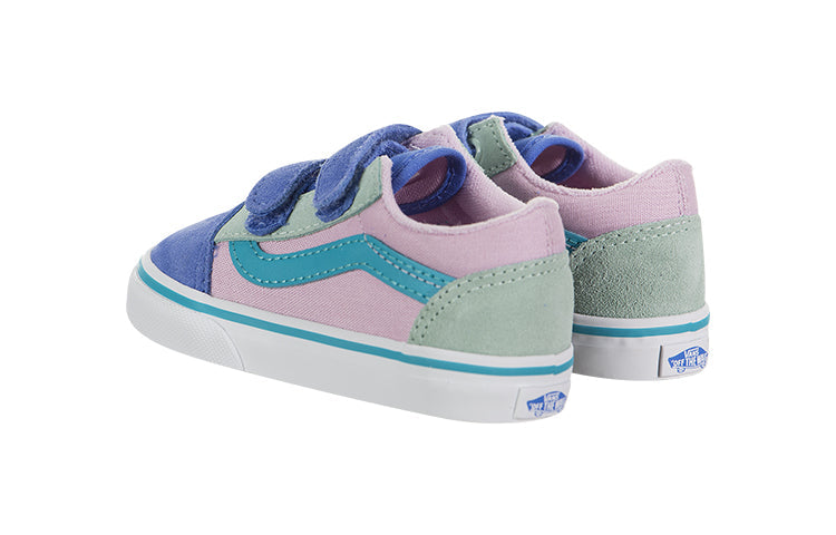 (TD) Vans Old Skool V 'Color Block - Lilac Snow Ultramarine' VN0A38JNT2Y