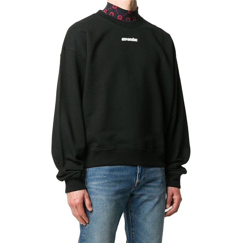 Off-White FW20 Marker Arrows Printing Pullover Men Black OMBA035E20FLE0021025