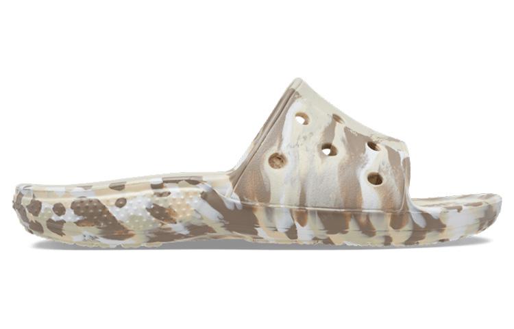 Crocs Classic Marbled Sandals 'White Brown' 206879-2Y3