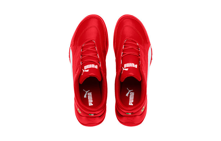 (GS) PUMA Ferrari Kart Cat Iii Youth Low Top Running Shoes Red/White 306425-04