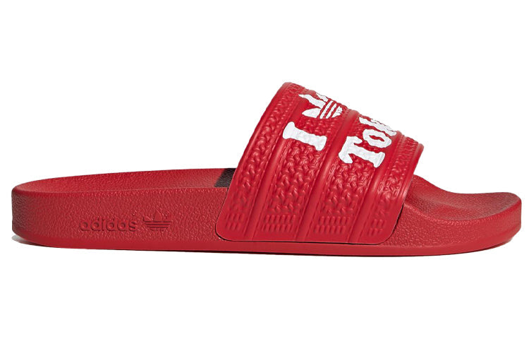 adidas originals Adilette 'White Red' H67739