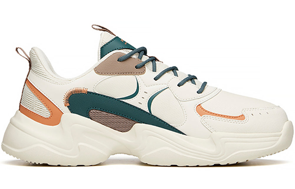 ANTA Retro Chunky Dad Sneakers 'White Green' 111938822R-17