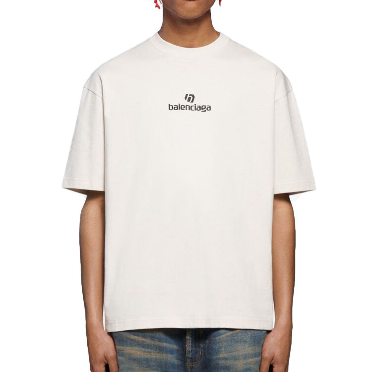 Balenciaga Sponsored Letter Printing Male 'White' 612966TJVD99054