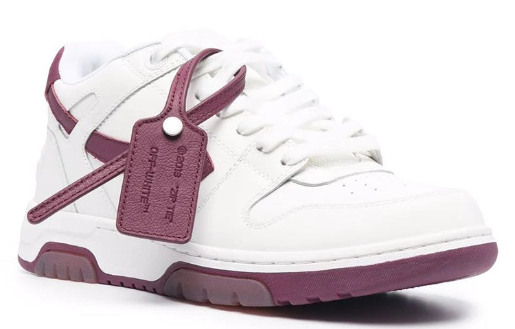 Off-White Out Of Office Low-Top Sneakers Deep-Wine 'Red White' OMIA189F21LEA0020135