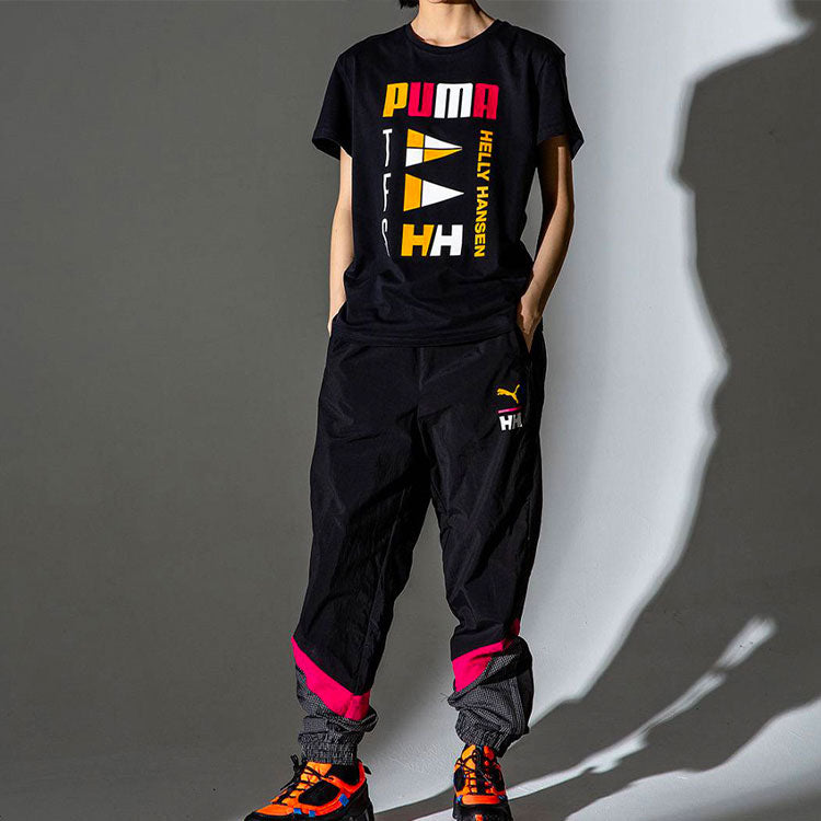 PUMA x Helly Hansen Track Pants 'Black White Red' 597145-15