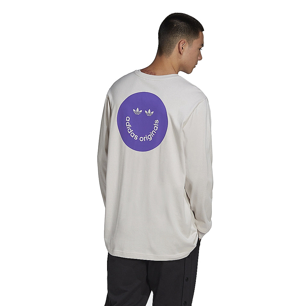 adidas Original Long Sleeve Graphic Tee 'Beige' HN0392