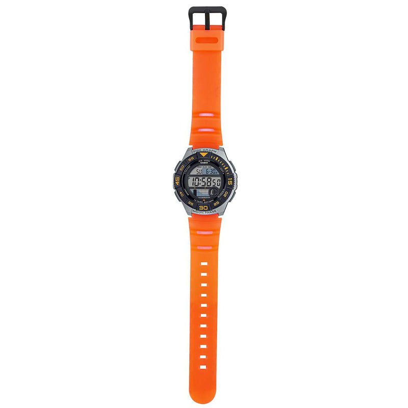 CASIO Waterproof Sports Shockproof Orange Digital WS-1100H-4A