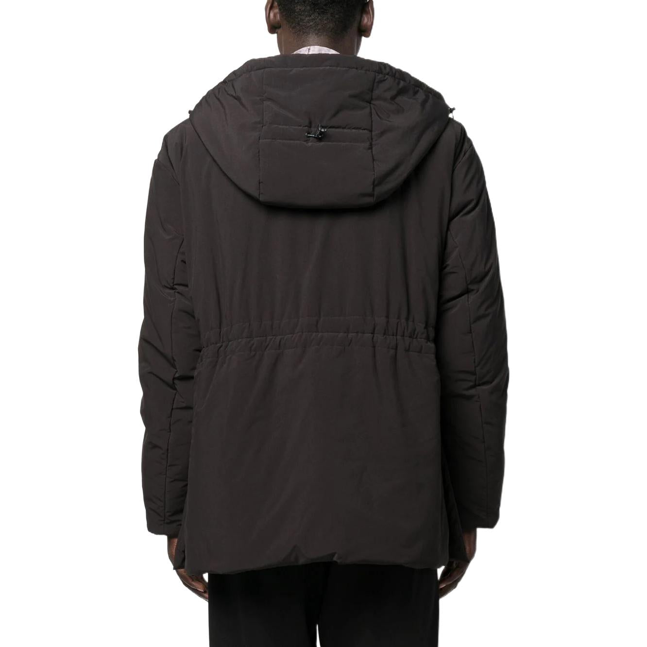Off-White Zip-Up Long-Sleeved Padded Jacket 'Black' OMED056F22FAB001