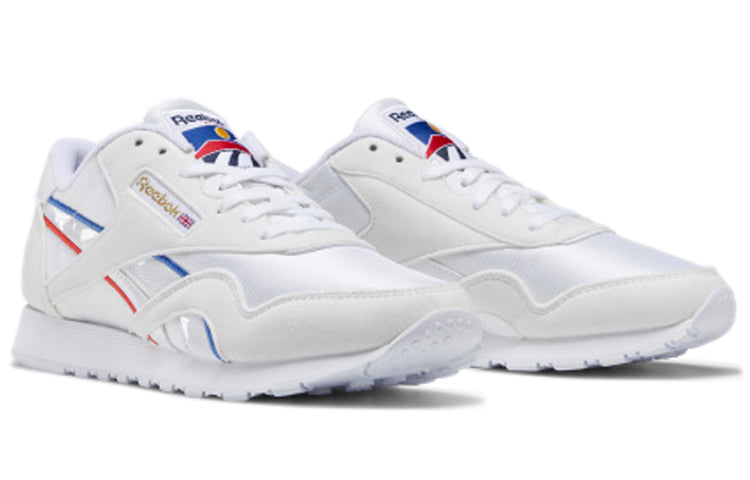 (WMNS) Reebok Classic Nylon 'Collage of Flags - Radiant Red Blue' EG5909