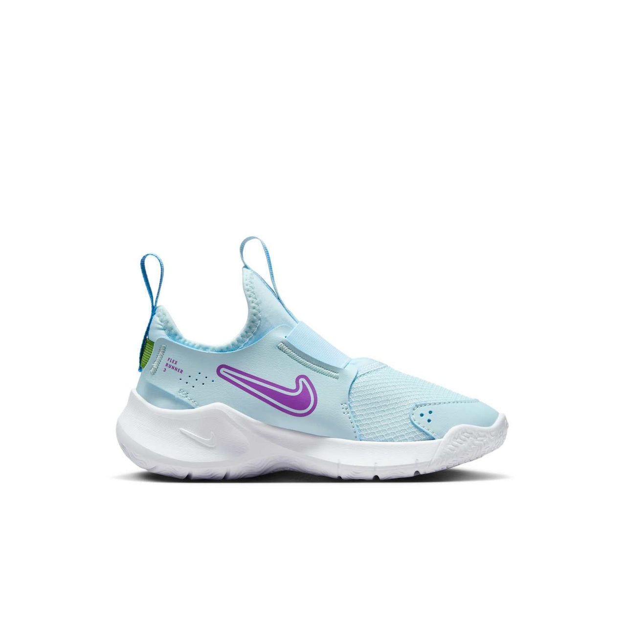(PS) Nike Flex Runner 3 'Glacier Blue University Blue Chlorophyll Hyper Violet' FN1449-401