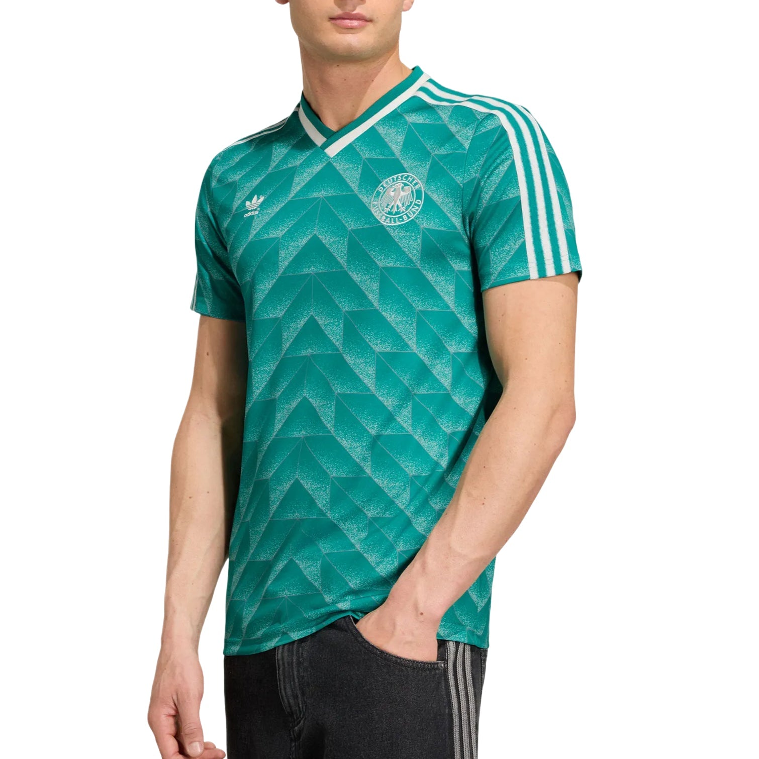 adidas Germany Away 1990 Asia Sizing 'Power Green' KD3999