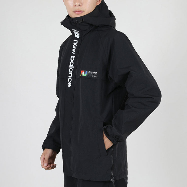 New Balance Hooded Windbreaker Men's Black AMJ03330-BK