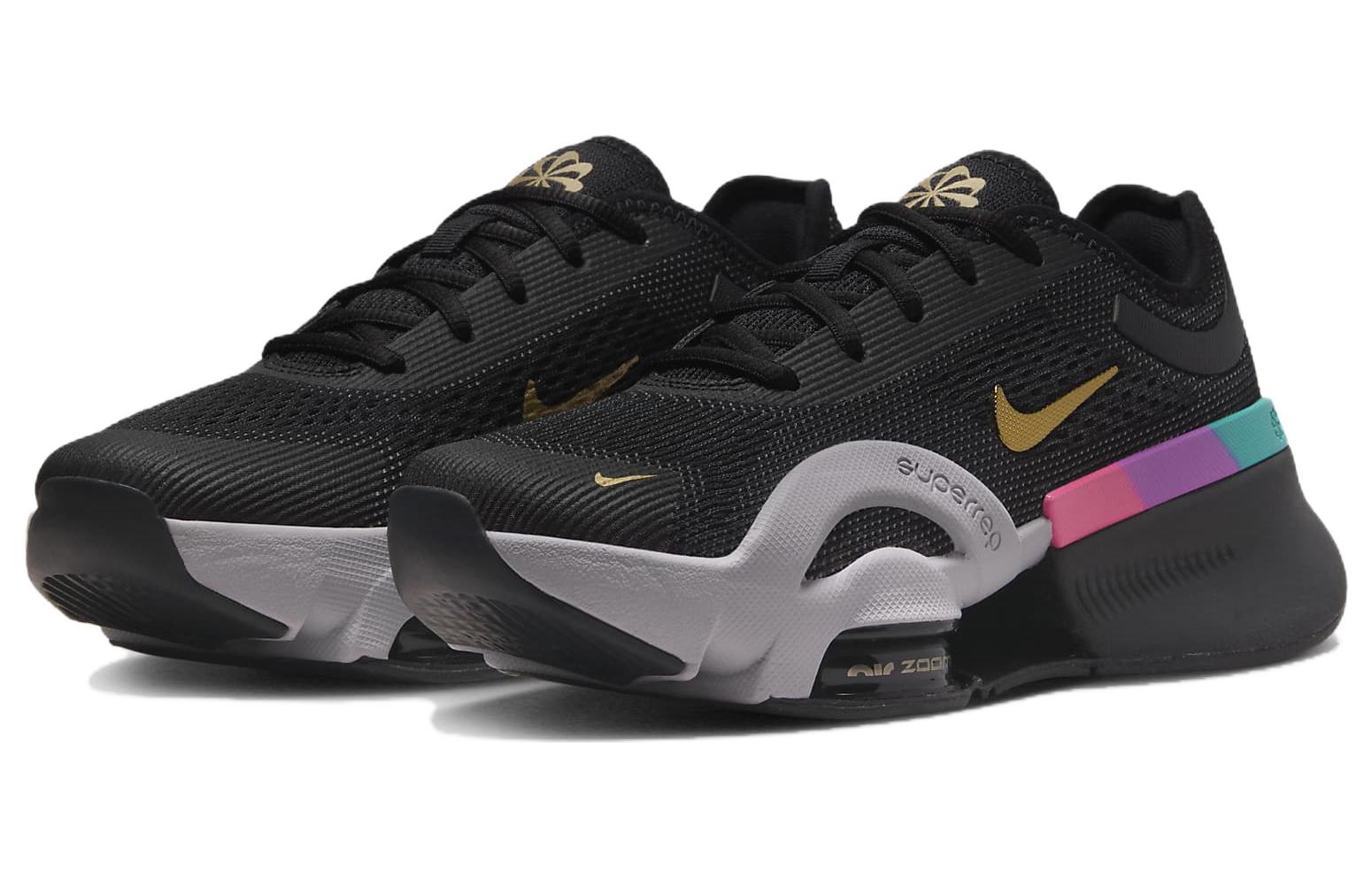 (WMNS) Nike Air Zoom SuperRep 4 Next Nature Premium 'Black Fireberry Gold' FB7154-001