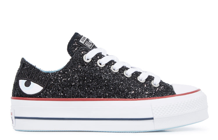 (WMNS) Converse Chiara Ferragni x Chuck Taylor All Star Lift Ox 'Black White' 563834C