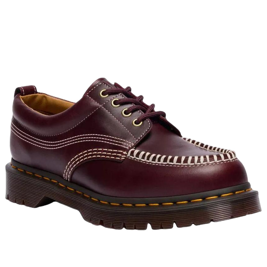 Dr. Martens Lowell Leather Moc Toe Shoes 'Cherry Red' 31817600