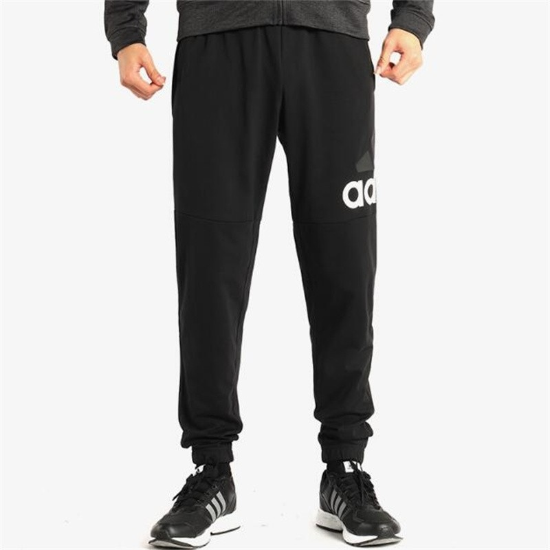 Men's adidas Alphabet Large Logo Knit Casual Pants/Trousers Black B47217