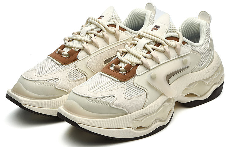 (WMNS) FILA FUSION NEBULA Sneakers 'Cream White' T12W331105FWT