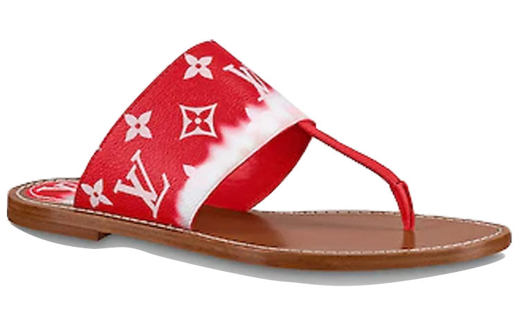 (WMNS) LOUIS VUITTON Palma Slides 'Red Monogram' 1A7TRA