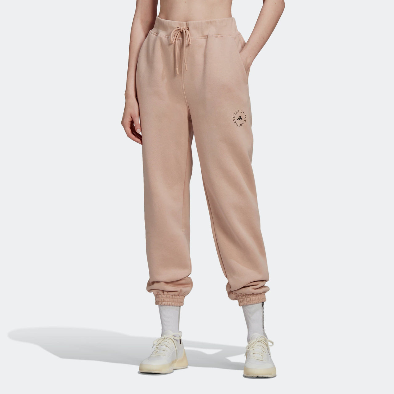 (WMNS) adidas By Stella McCartney Agent Of Kindness Loose Fit Sweat Pants 'Beige' H59287