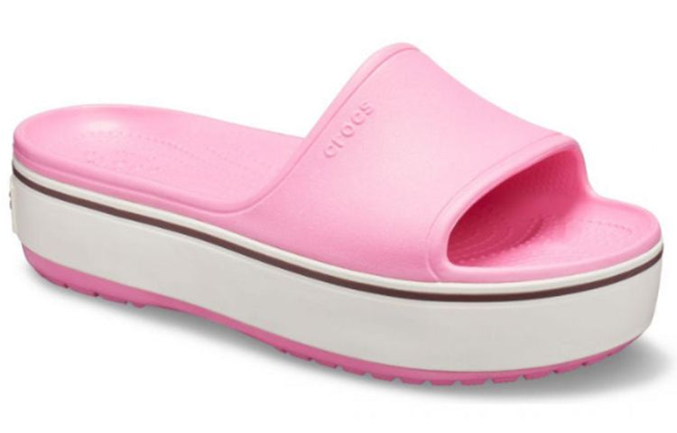 Crocs Crocband Platform Slide Thick Sole Pink Slippers 205631-6QF